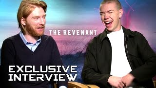 Domhnall Gleeson and Will Poulter Exclusive Interview - THE REVENANT (2015)