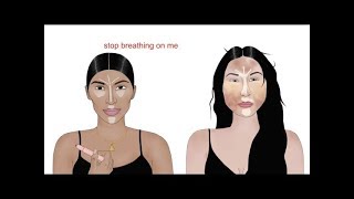 JACLYN HILL ANNOYING KIM KARDASHIAN FOR 5 MINUTES l KKW CONTOUR KIT