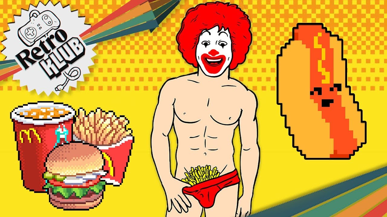 Naked at fast food