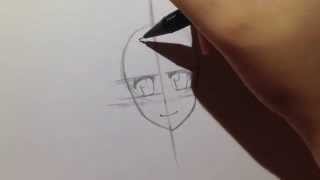 How to Draw a Manga Head (Part 1): Girls