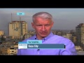 Anderson Near Huge Explosion in Gaza
