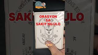 Orasyon Sa Sakit Ng Ulo.
