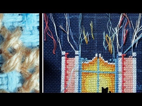 Как закрепить нитку при вышивке полукрестом 100