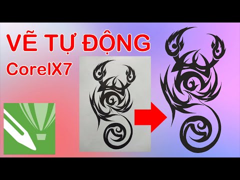 Vẽ vector tự động bằng Trace | CorelDRAW x7