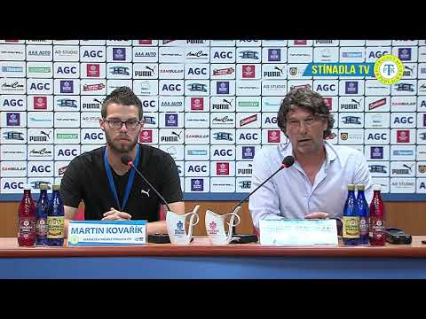 Tiskov konference domcho tmu po utkn Teplice - Slavia Praha (26.5.2018)