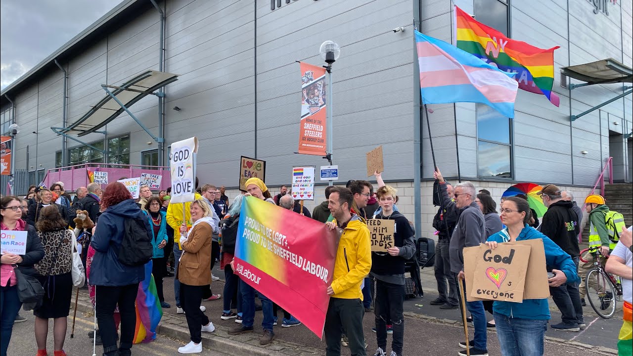 BBC Radio Sheffield piece on SAH Demo against hate and Franklin Graham outside Sheffield Arena