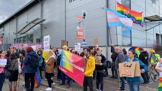 BBC Radio Sheffield piece on SAH Demo against hate and Franklin Graham outside Sheffield Arena