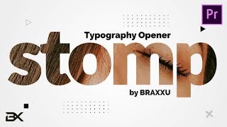 Premiere Pro Template: Typography Opener - Dynamic Stomp Intro + Free Font Downl