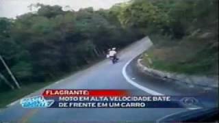 Flagra de Acidente de Moto - Brasil Urgente 24/05/2010
