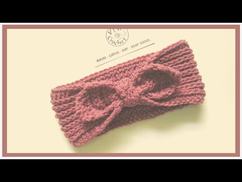Crochet Headband | Hướng dẫn móc băng đô nơ siêu cute 4 | Vyvascrochet