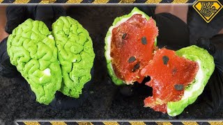 Homemade Chocolate & Gummy Brain Candy