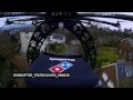 VIDEO: Reparten pizzas con helicópteros a control remoto
