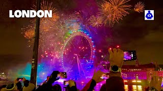 Londons 2023 Fireworks New Years Eve Fireworks 2022 2023 Nye 4K Hdr
