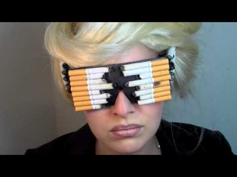 lady gaga smoking glasses