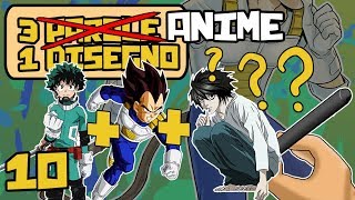 3 ANIME = 1 DISEGNO - My Hero Academia, Dragon Ball, Death Note