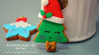 BOLACHAS DE NATAL DECORADA - PINHEIRINHO - FAÇA E VENDA- NATAL