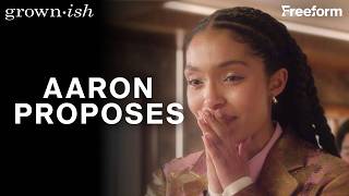 Aaron Proposes To Zoey Grown-Ish Freeform