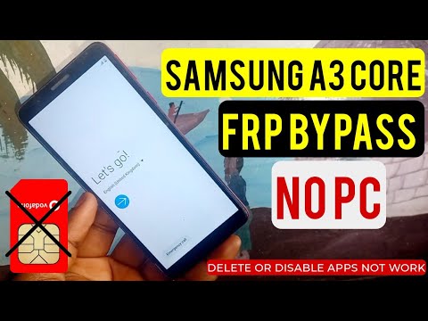 Samsung A03 CORE (SM-A013G) Frp Bypass/Google Account Samsung A03 CORE (SM-A013G) Frp Bypass/Google Account