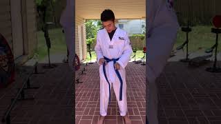 How to tie a taekwondo belt