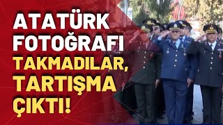 Teğmenlerin Atatürk kavgası: Fotoğrafı takmadılar, tartışma çıktı!