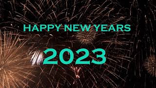 Countdown For New Years With Song And Fireworks 60 Sec