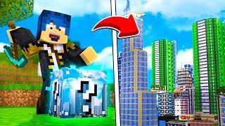 UNA CITTA' IN 0,01 SECONDI CON I LUCKY BLOCK SU MINECRAFT