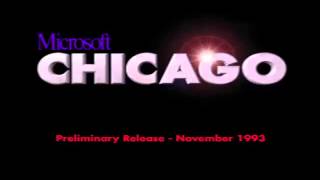 Microsoft Windows Codename Chicago Build 73 November 1993- Logo On Vmware Player 4.0.6 2013
