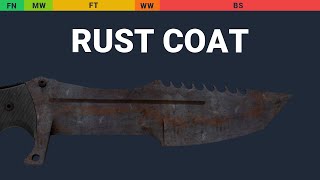 Huntsman Knife Rust Coat - Skin Float And Wear Preview