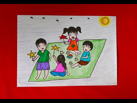 Vẽ Tranh Đề Tài: Tết Trung Thu