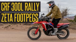 How To Install Zeta Aluminum Foot Pegs on Honda CRF300L Rally (EASY)