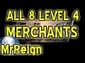 FALLOUT 4 - ALL 8 LEVEL 4 MERCHANTS & Rare NPC's - All Information One Video