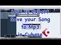 How to Export Save your Song to Mp3 in Cubase - Tutorial for Beginners tip