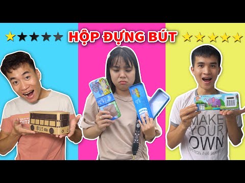 HỘP ĐỰNG BÚT CARTON TỰ CHẾ VS HỘP ĐỰNG BÚT CAO CẤP Đồ Dùng Học Tập 1 Sao Và 5 Sao Có Gì Khác