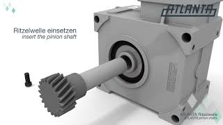 Atlanta Mounting Of Keyed Pinion Shaft