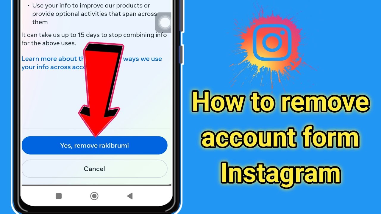 How to remove Account from Instagram| Account Remove| How to remove Account from Instagram| Account Remove|