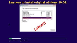 How to install offical windows 10 OS in Tamil