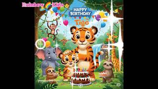 Birthday Party Of Tigo The Baby Tiger With Jungle Family Happy Birthday