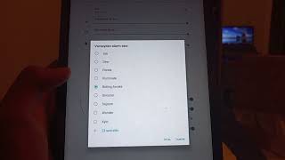 Alcatel 8082 Android Tablet Alarm Sesi