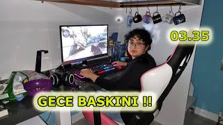 GECE BASKINI !! GECE BAŞLAYIP SABAH BİTEN VLOG