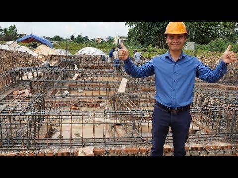 THI CÔNG CỐT THÉP MÓNG NHÀ 2 TẦNG