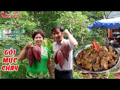 Bà 5 Châu Đốc Chỉ Các Làm Gỏi Mực Chay Từ Bắp Chuối Hột Món Ngon Miền Tây | NKGĐ