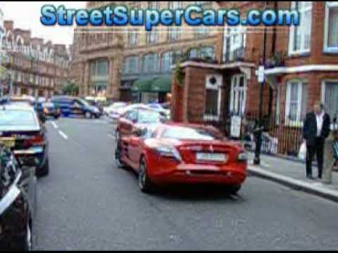 McLaren Red SLR Harrods Arab cars in London