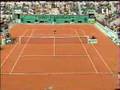 Most Amazing Tennis Shot Ever! (Pierce-Seles 2000 RG)