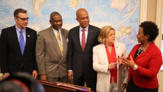 Video : Rencontre du President Michel Joseph Martelly avec la Commission des Affaires etrangeres de la chambre des Representants.