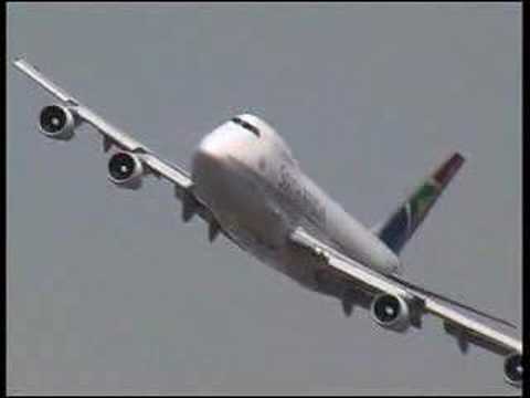 South African B747 at airshow