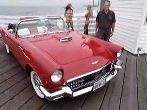 1957 Ford Thunderbird on the Crystal Pier in Pacific Beach