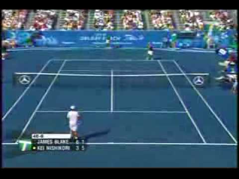 錦織圭 VS James ブレーク  ATP 2008