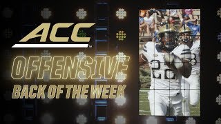 Football Darrin Hall Week 8 Acc Offensive Back Of The Week