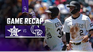 Astros Vs. Rockies Game Highlights 7325 Mlb Highlights