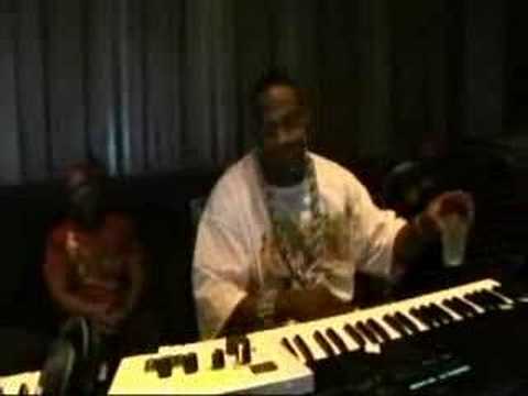 Timbo Busta Rhymes in studio